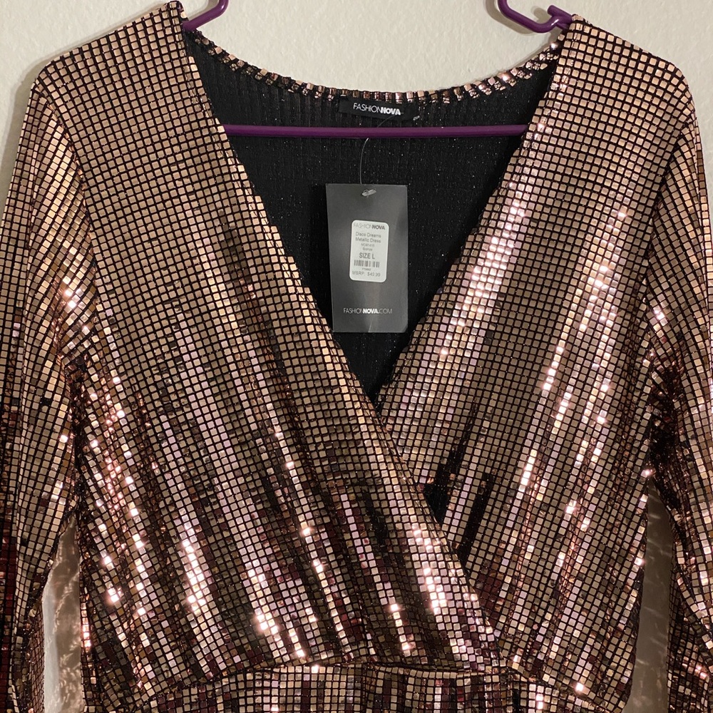 Disco Dreams Metallic dress